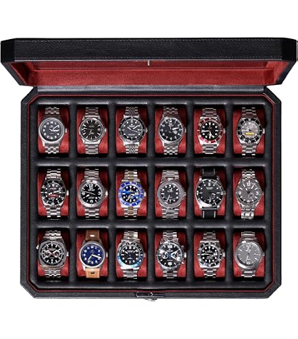 Amazon.com: ROTHWELL 18-Slot Watch Case with Drawer – Luxury Watch